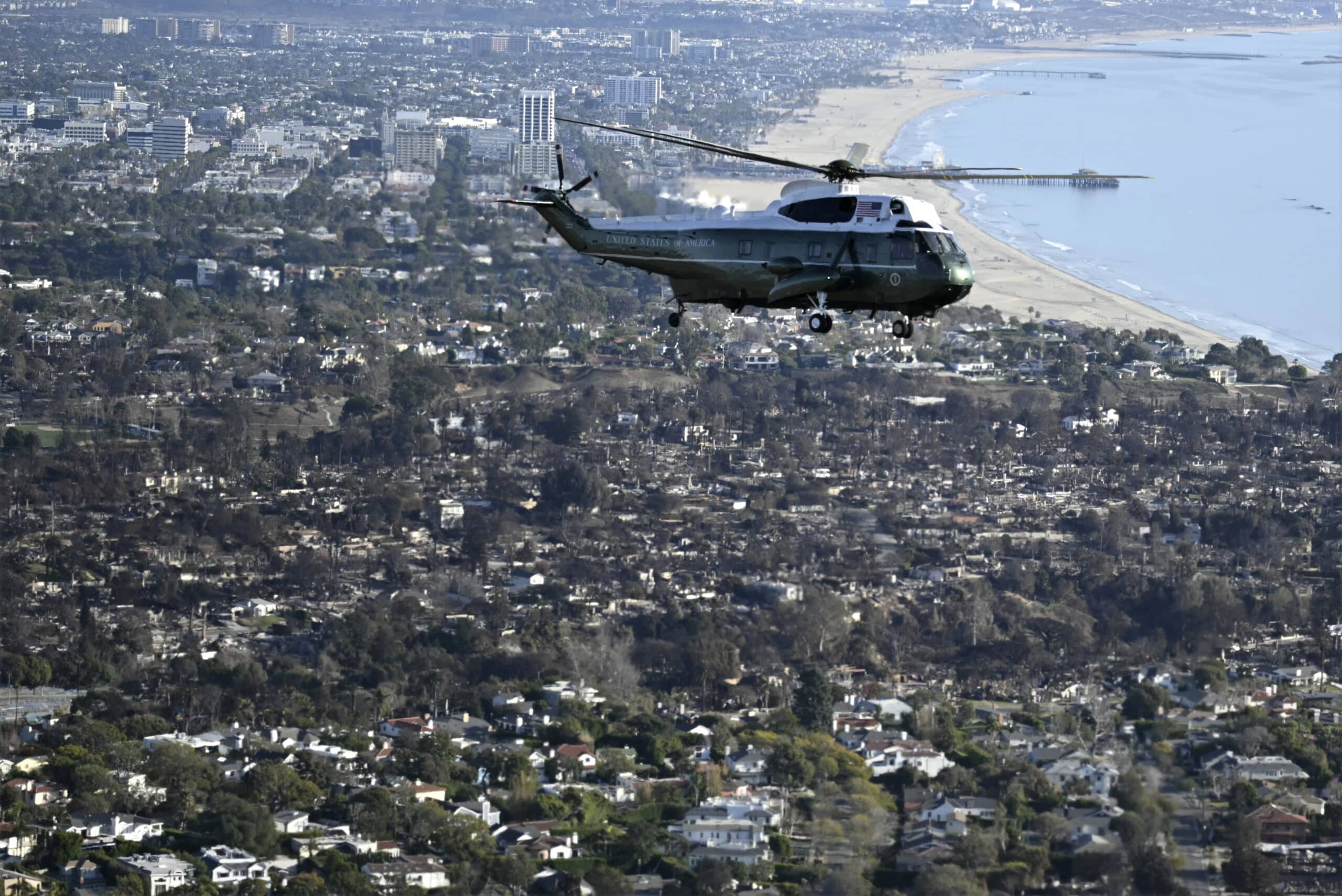Trump visits LA