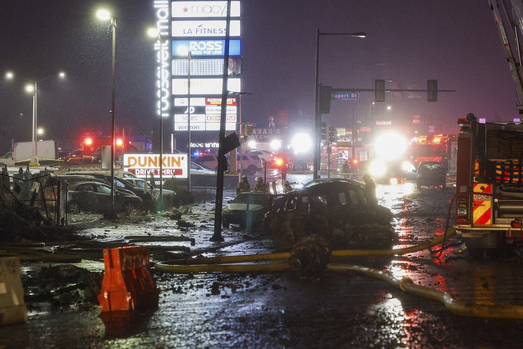 Three people injured on the ground when a jet crashed in a busy Philadelphia neighborhood, killing seven people, remain in critical condition