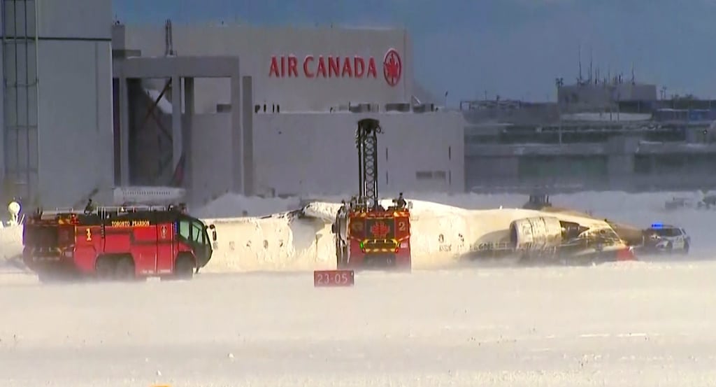 All 80 aboard Delta flight survive after jet flips upon arrival in Toronto