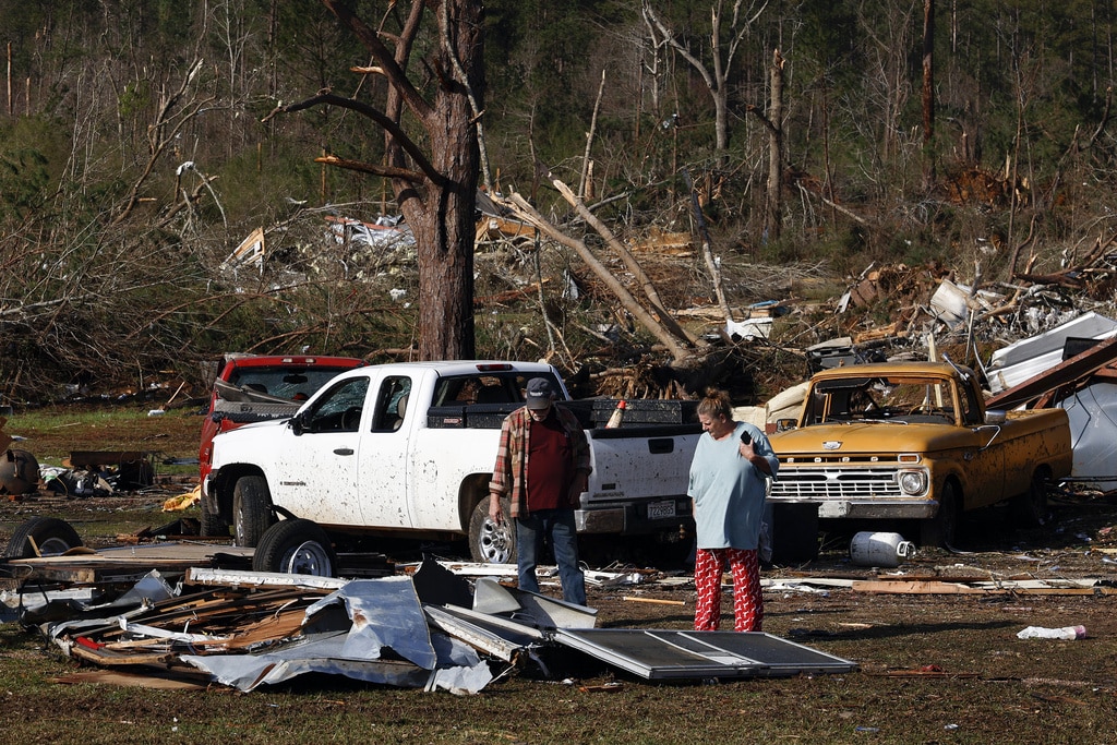 At least 39 dead after tornadoes, wildfires, dust storms wreak havoc across US