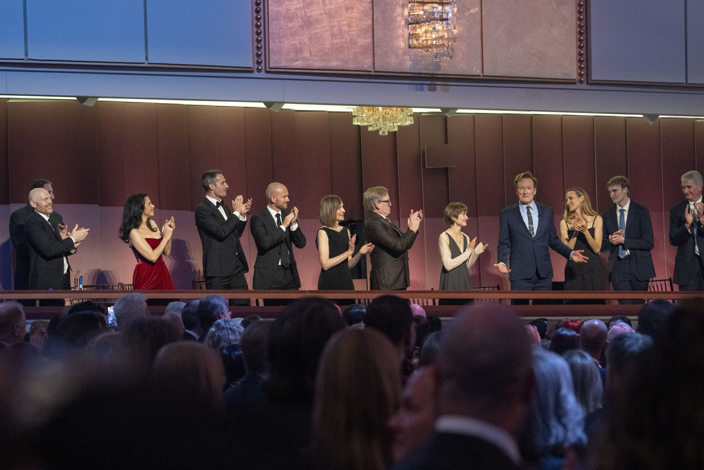 Conan O'Brien accepts Mark Twain Prize for humor as politics roils the Kennedy Center