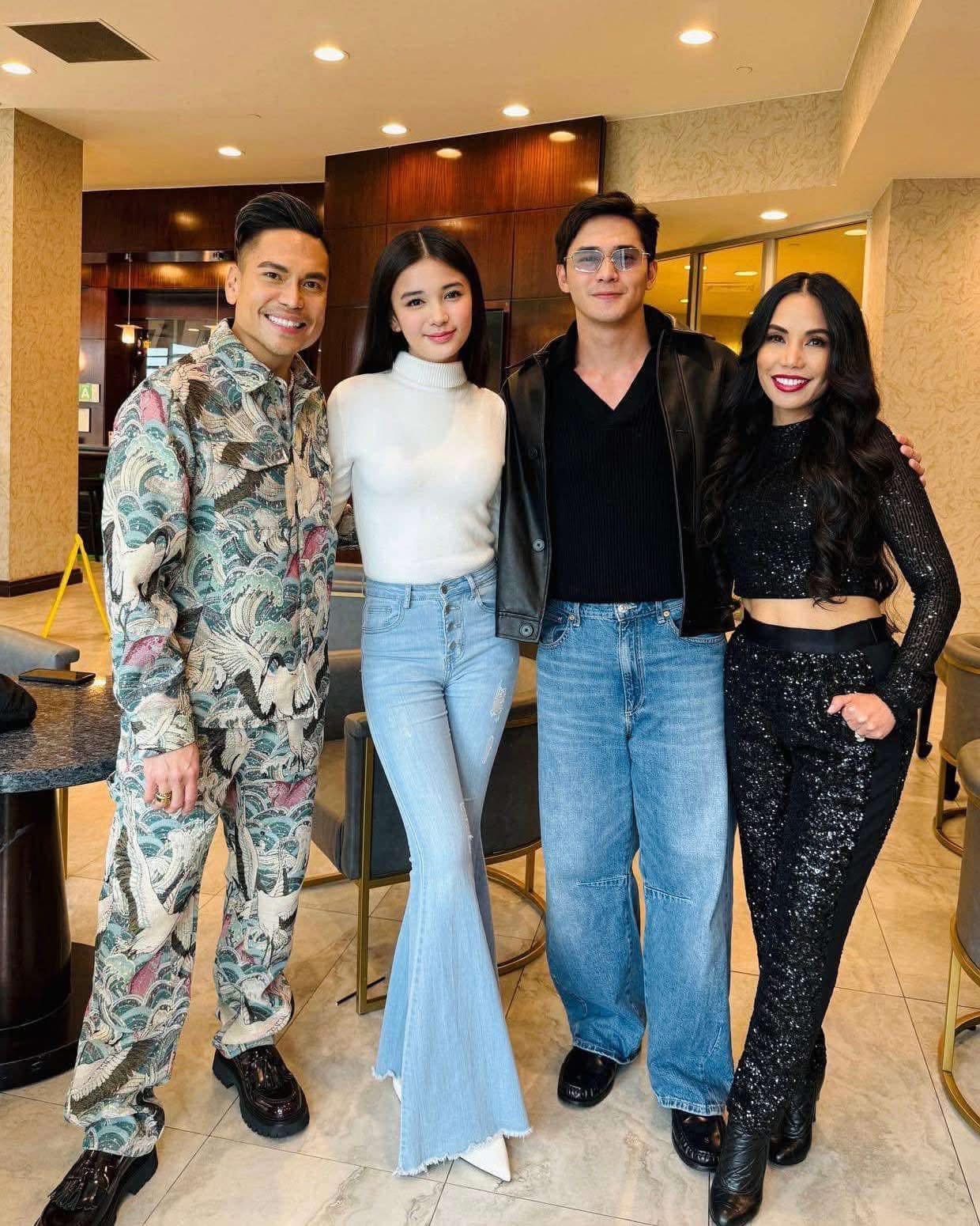 Marc Anthony Nicolas With Dr. Tess Mauricio and Kapuso stars Ruru Madrid and Sofia Pablo