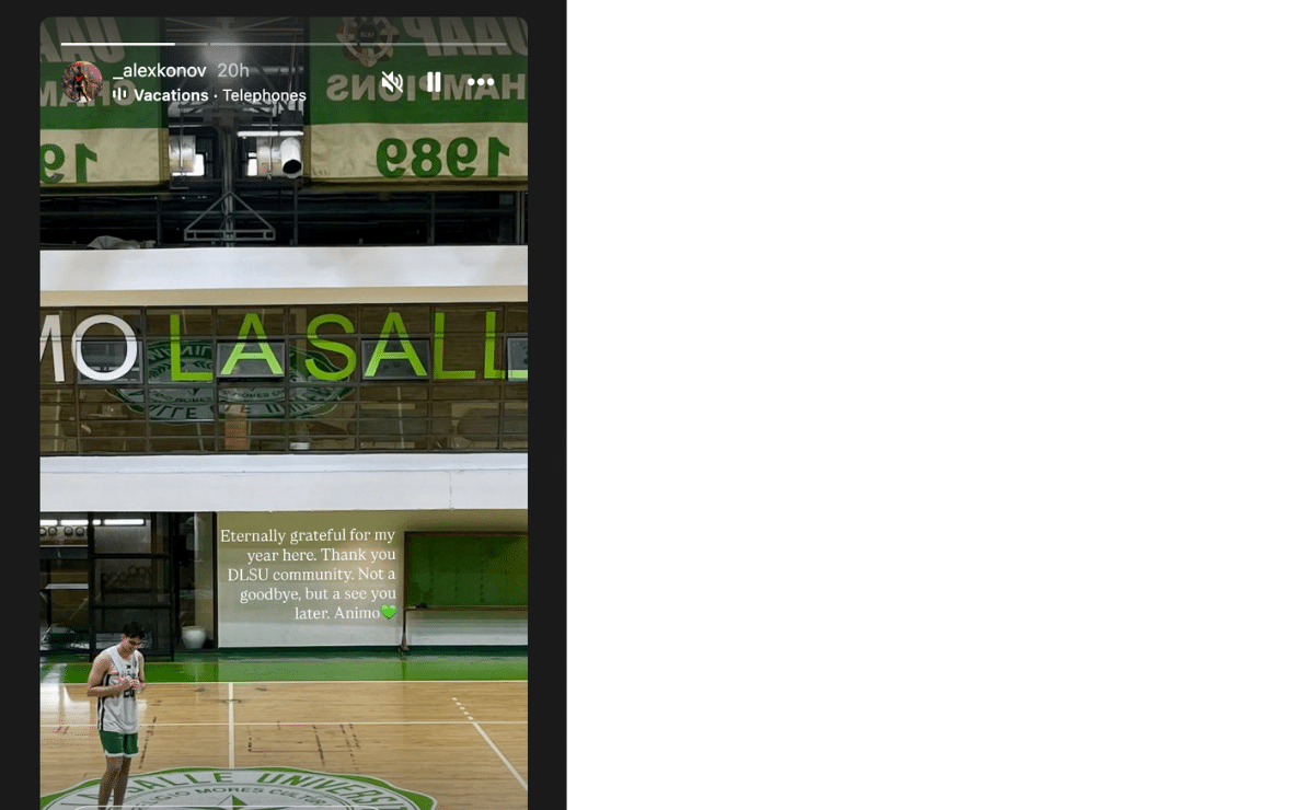 Alex Konov leaving DLSU to pursue college basketball in US