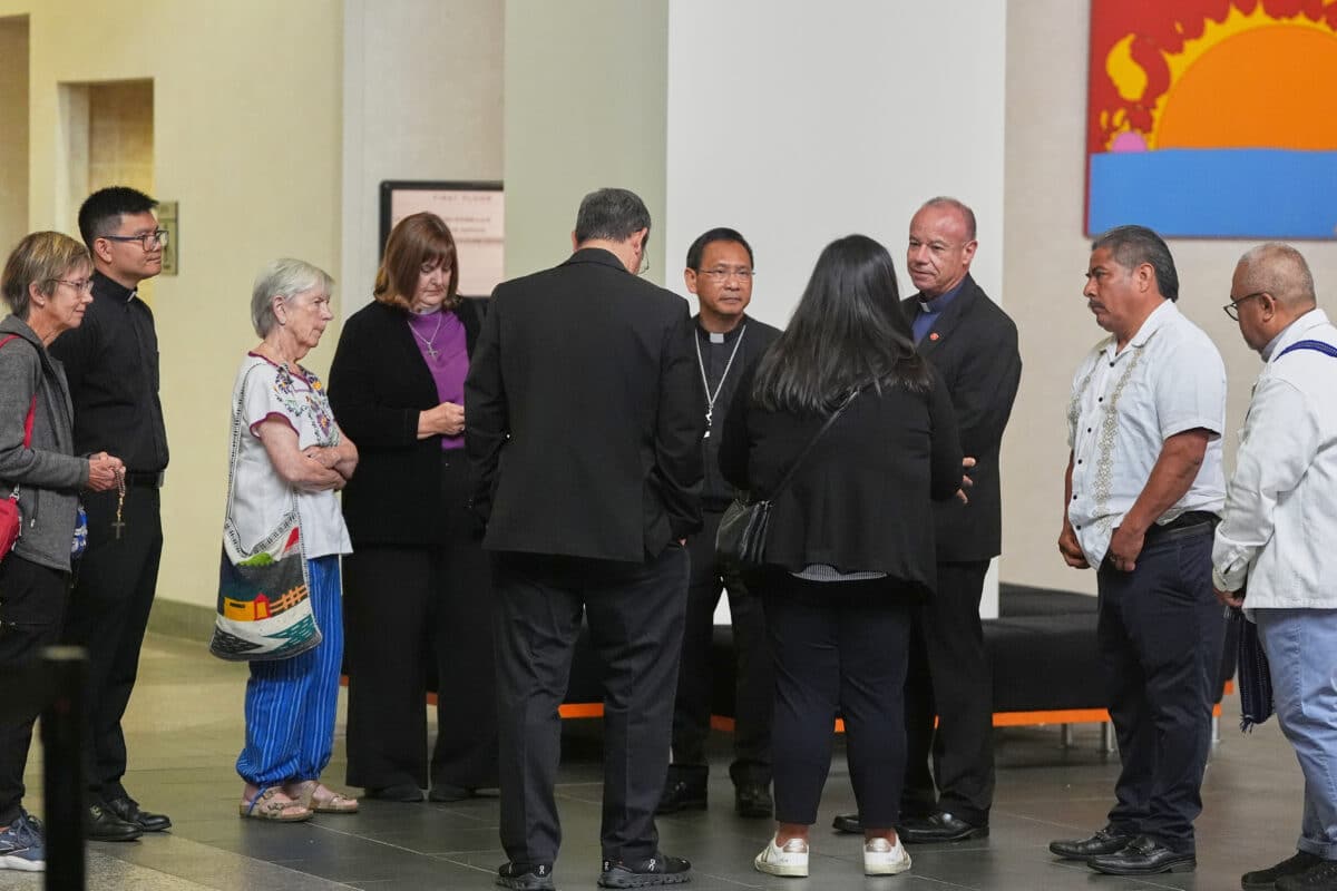 Catholic clergy at immigration court