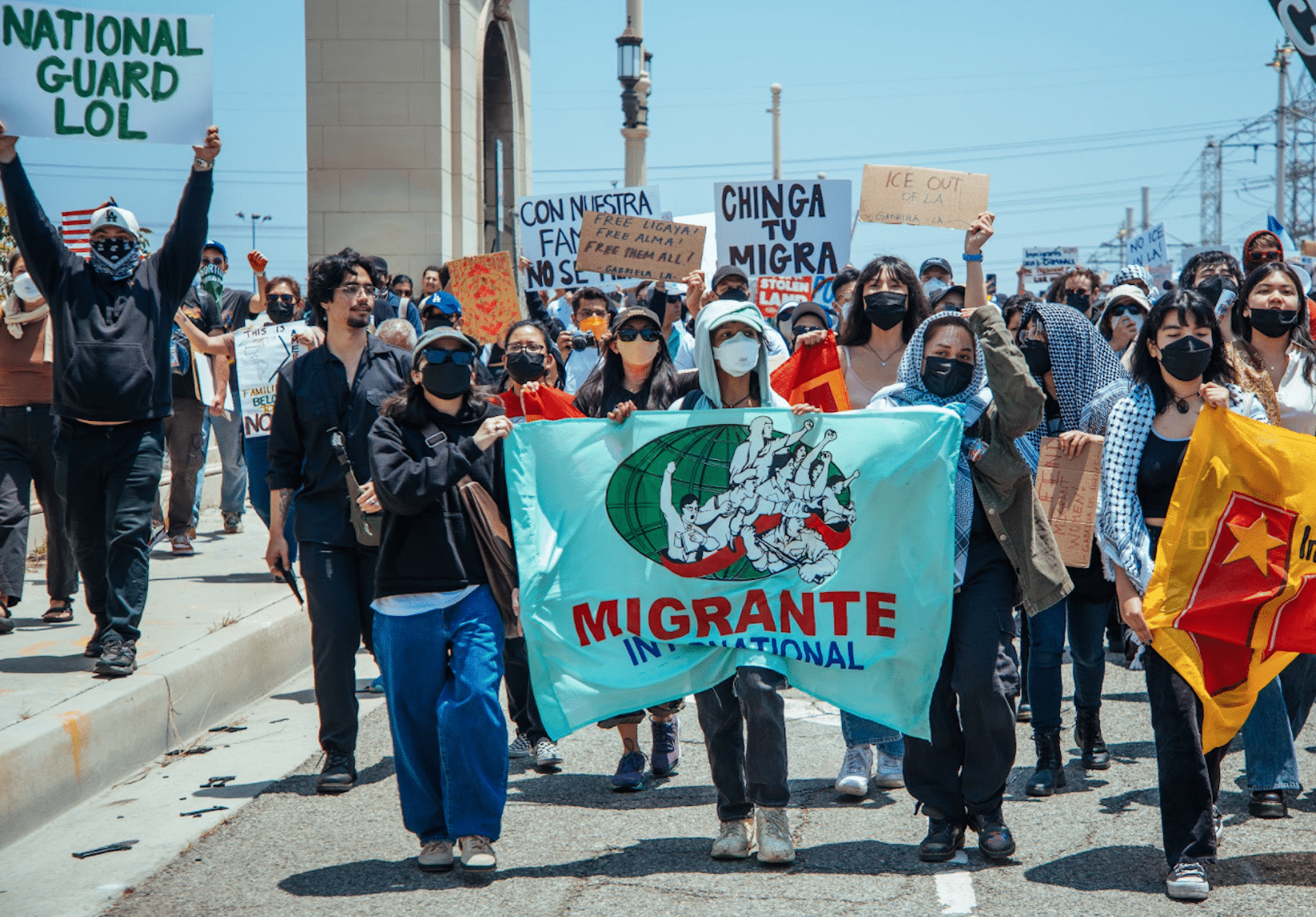 Filipino American activists join Los Angeles protests