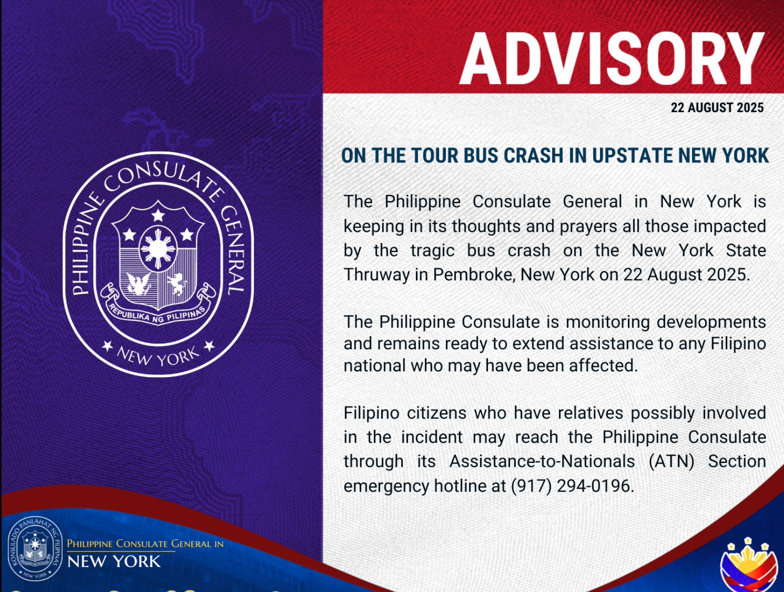 Consulate Advisory