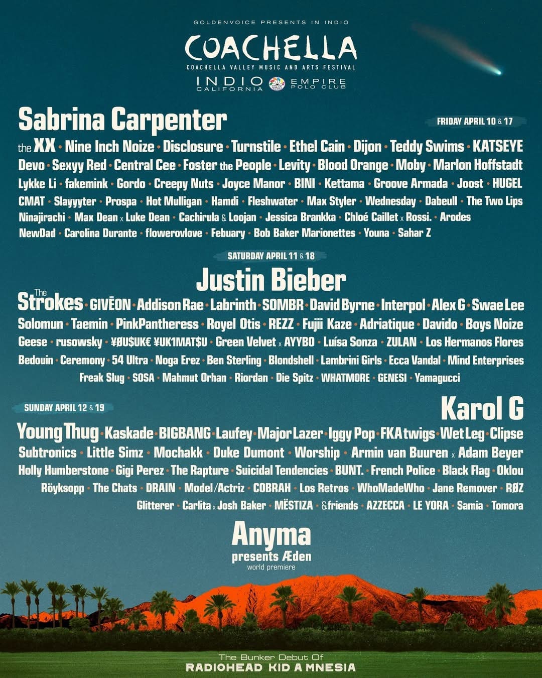 Coachella lineup