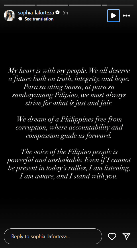 Sophia Laforteza post