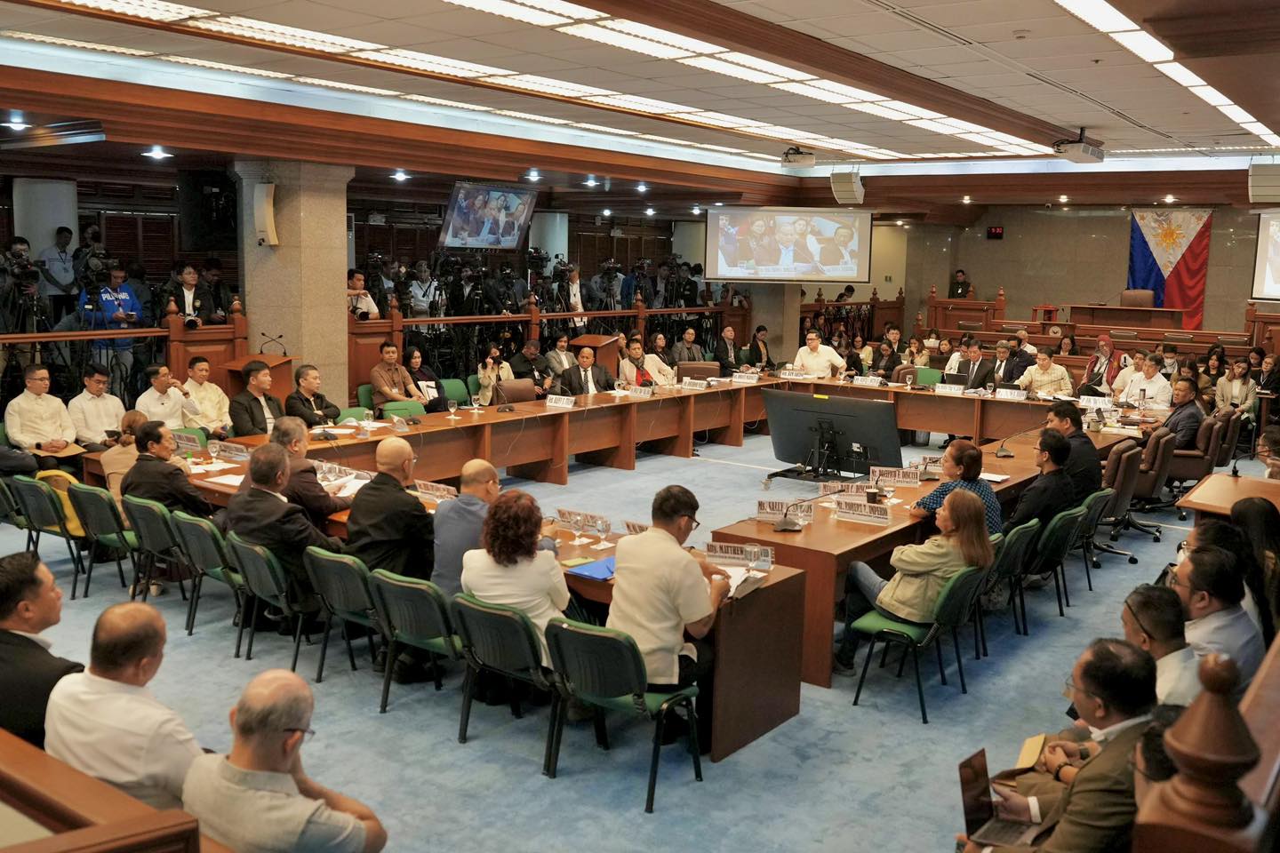 The Senate Blue Ribbon Committee conducts a hearing on anomalous flood control projects