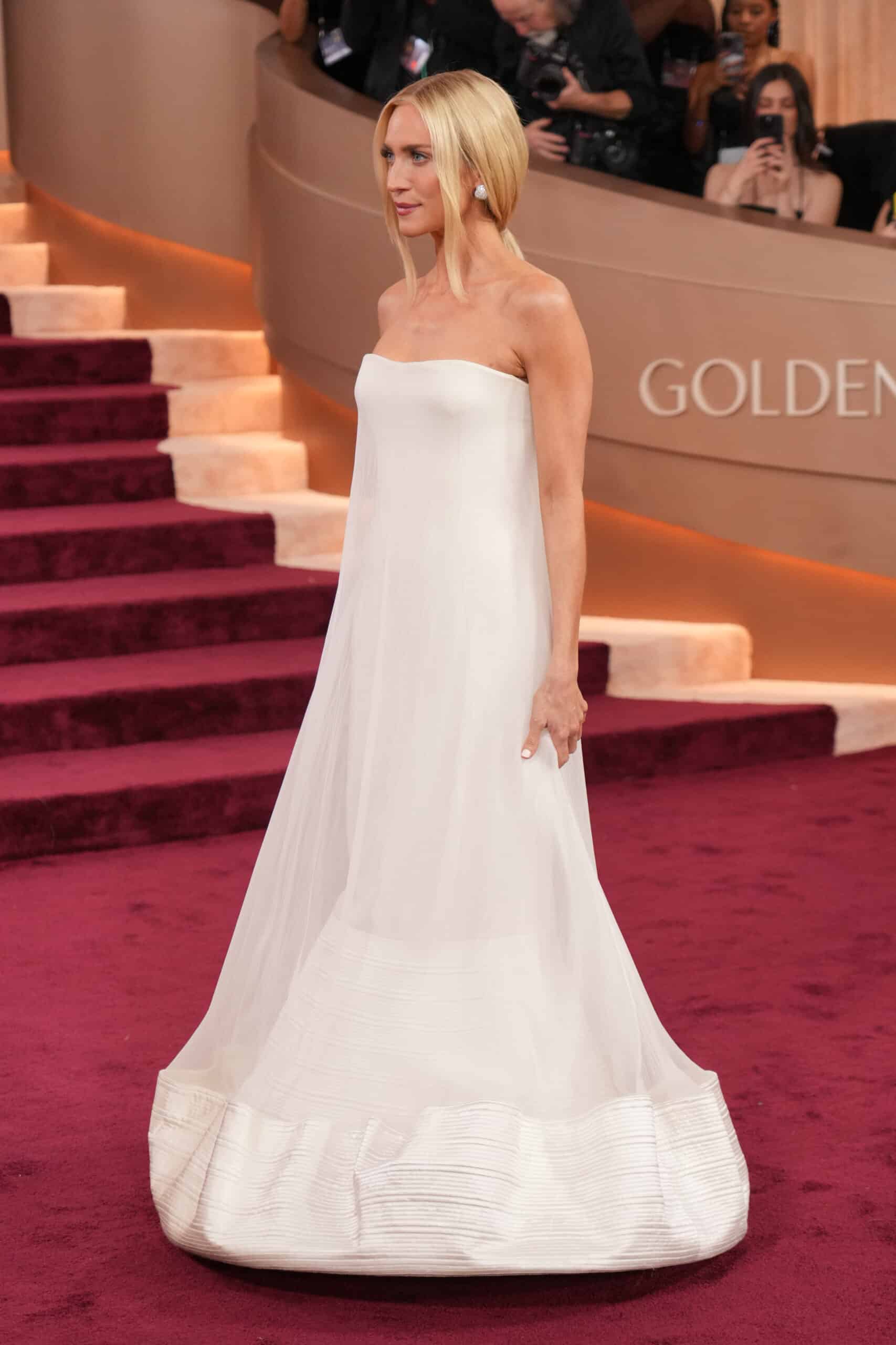 Brittany Snow arrives at the 83rd Golden Globes