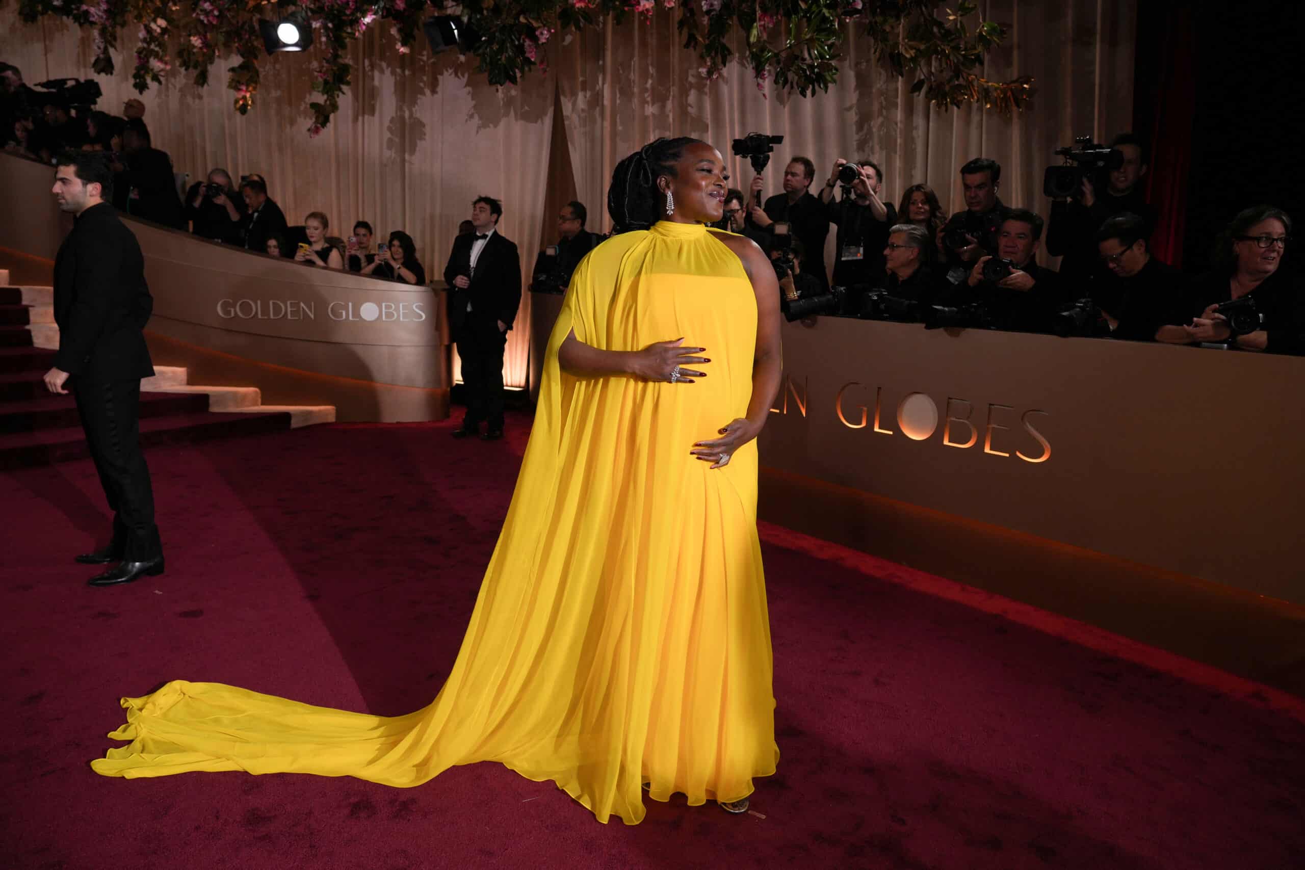 Wunmi Mosaku arrives at the 83rd Golden Globes