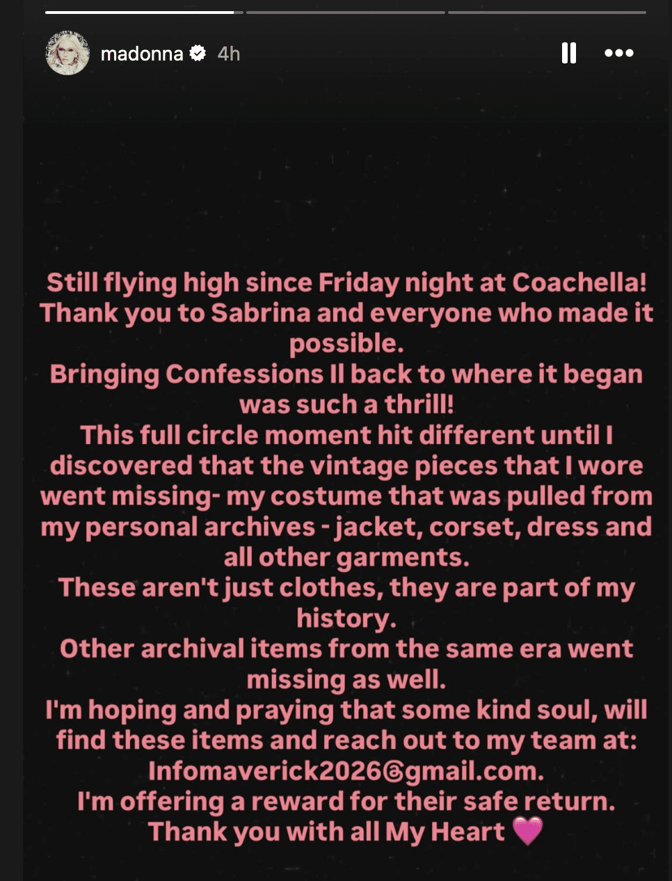 Madonna post