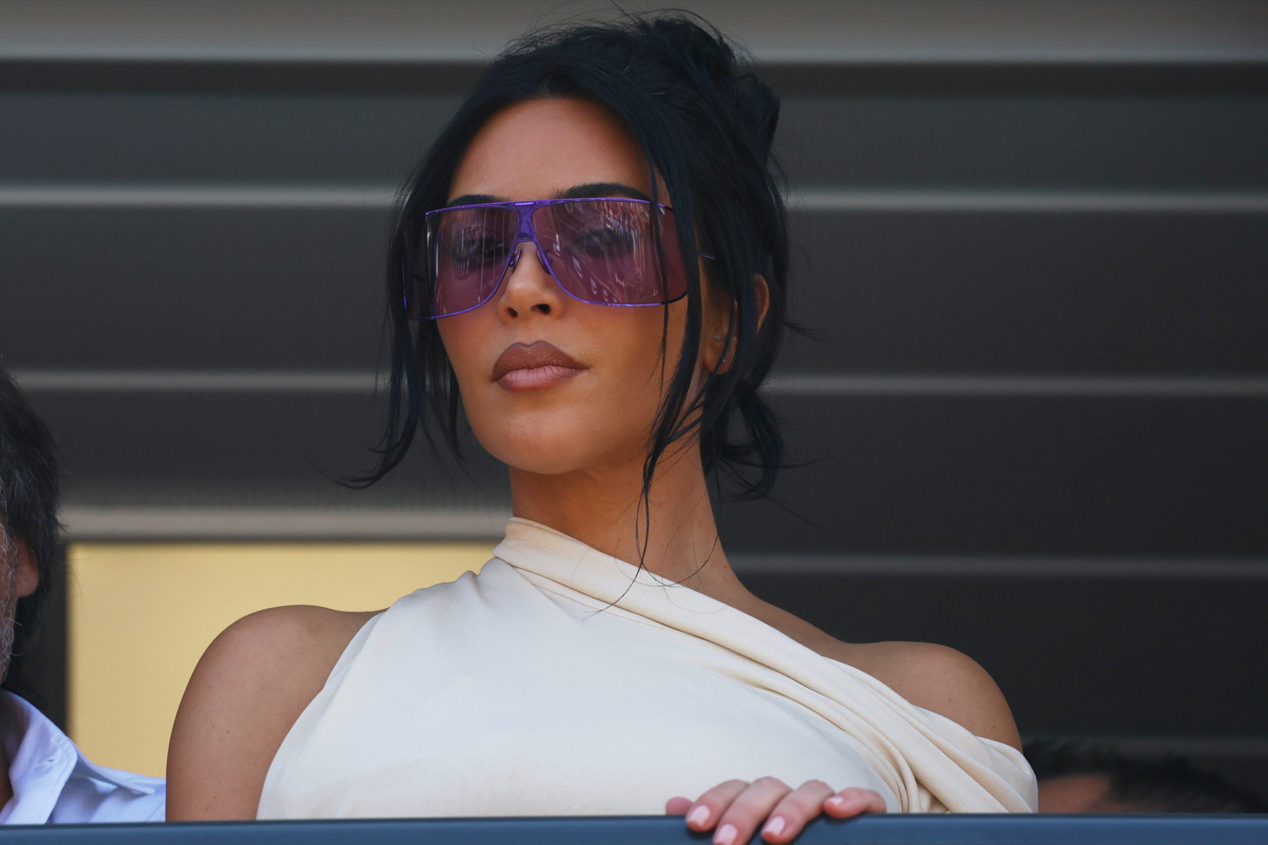 Kim Kardashian watches Lewis Hamilton at Monaco Grand Prix
