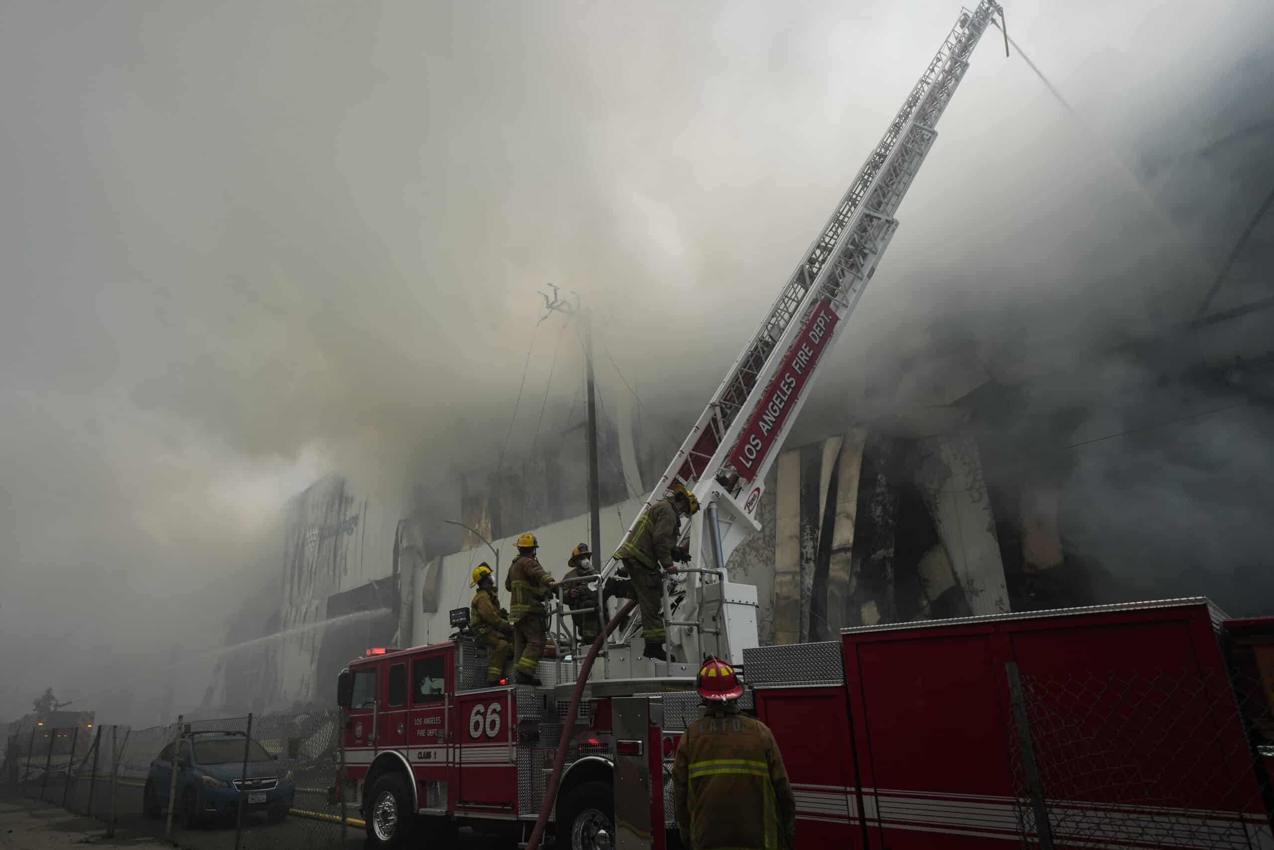 Los Angeles Warehouse Fire Boyle Heights